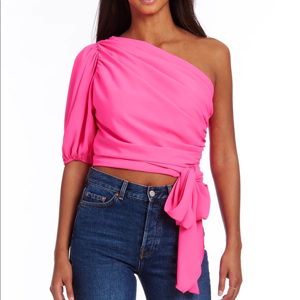 Amanda Uprichard One Shoulder Top